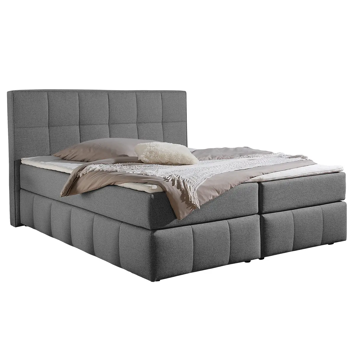 Red Living Boxspringbett Artosilla | Grau