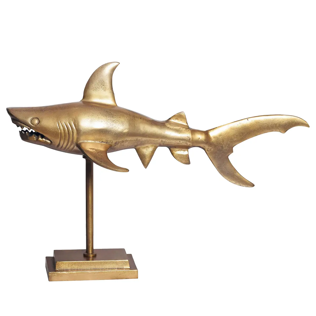 Wohnling Skulptur Hai | Gold