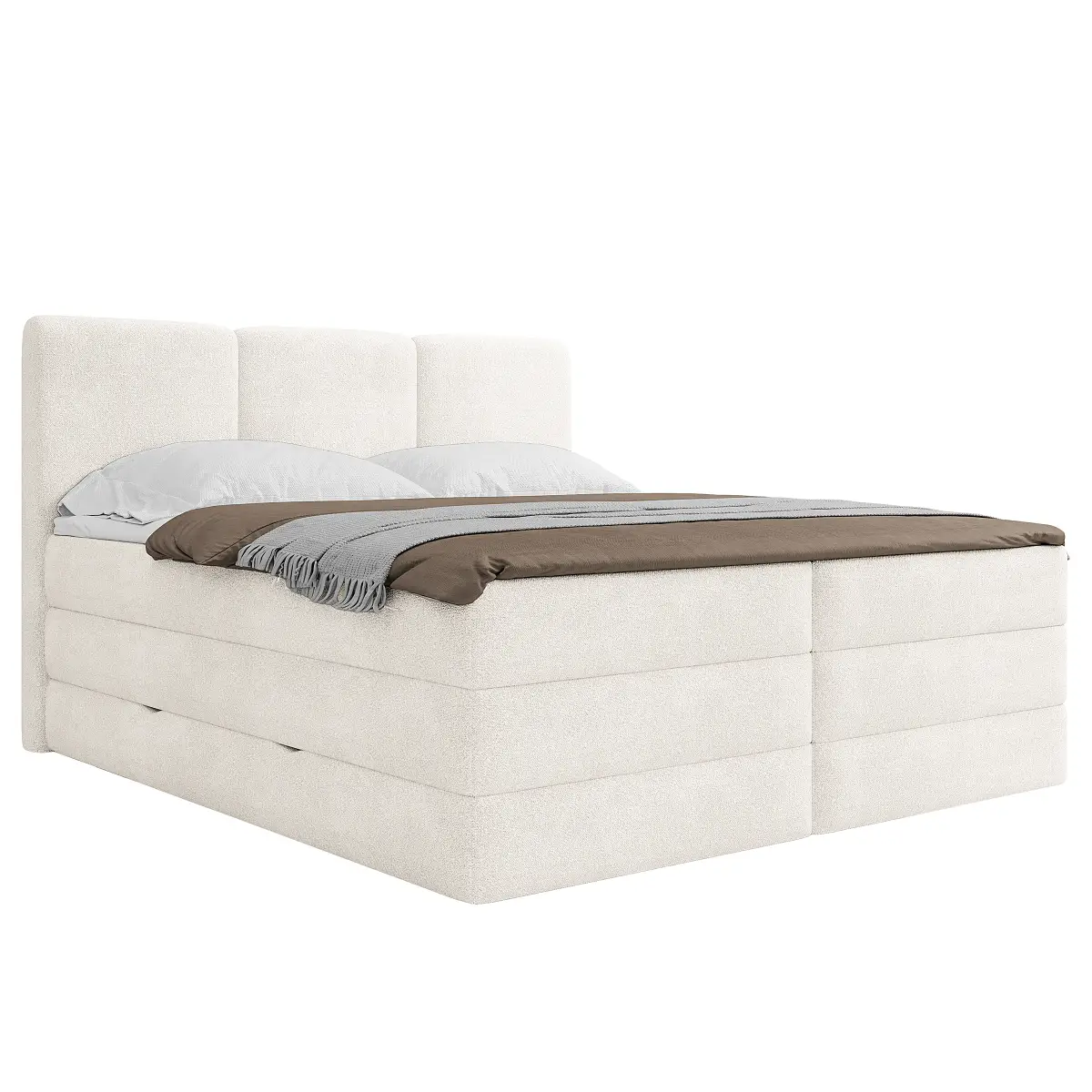 loftscape Boxspringbett Kulesh | Weiß