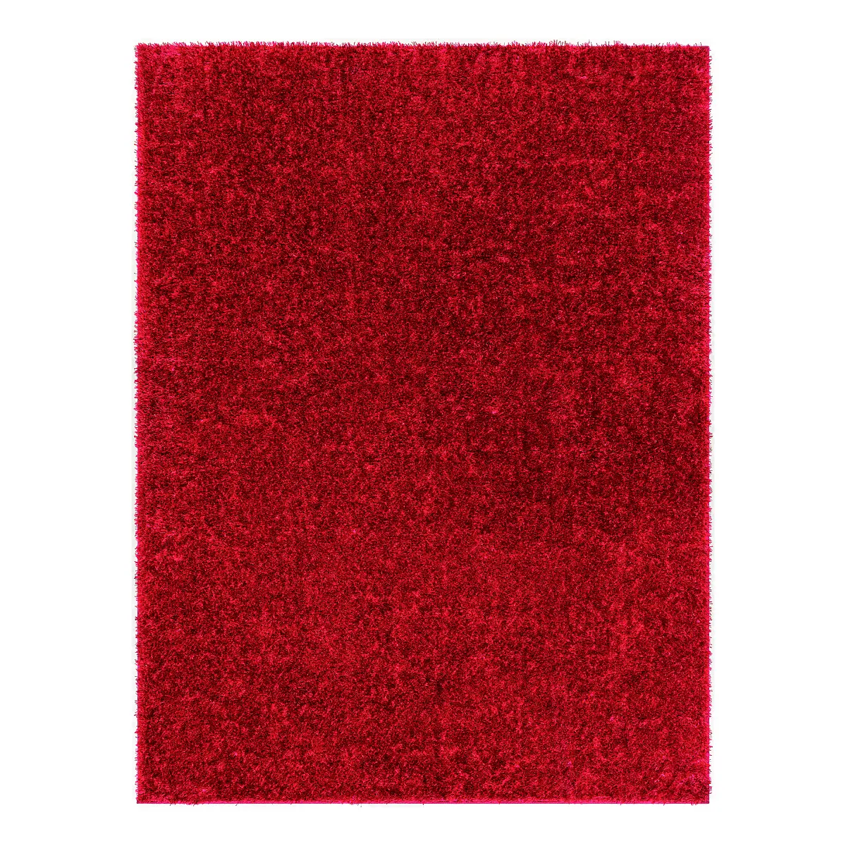 Hochflor-Teppich Trento 200 x 275cm Rot/Rot | Rot