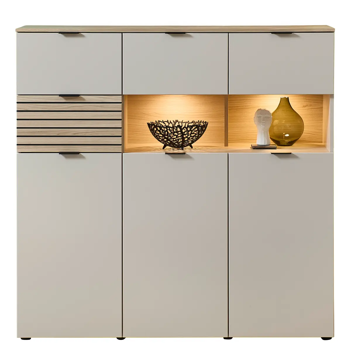 loftscape Beleuchtetes Highboard | Beige