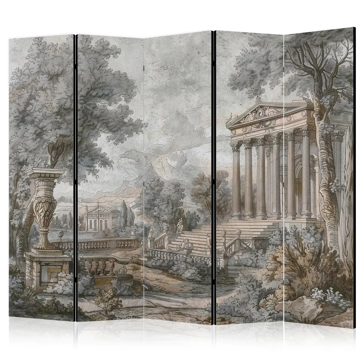 Paravent Antique Landscape | Mehrfarbig