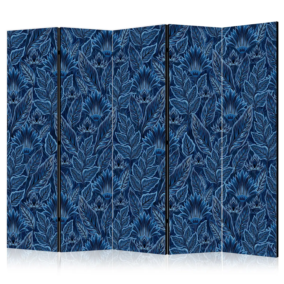 Paravent Dense Vegetation | Blau