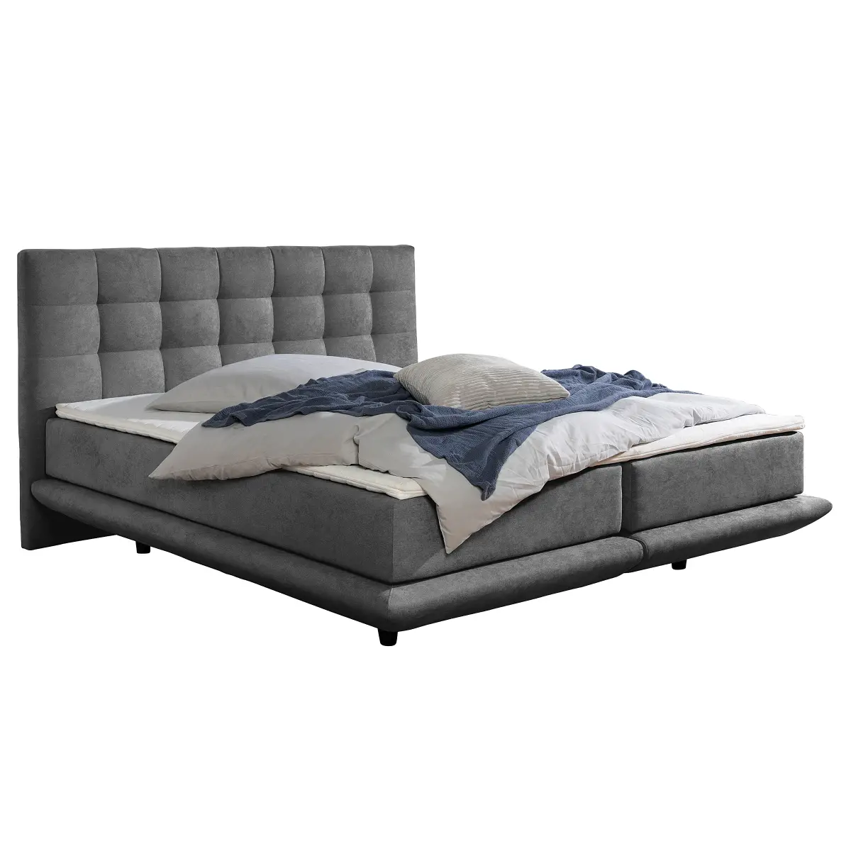 Boxspringbett Onorato | Grau