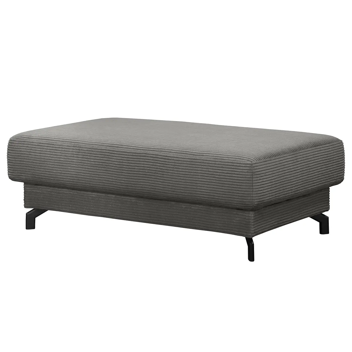 Polsterhocker Poppy | Grau
