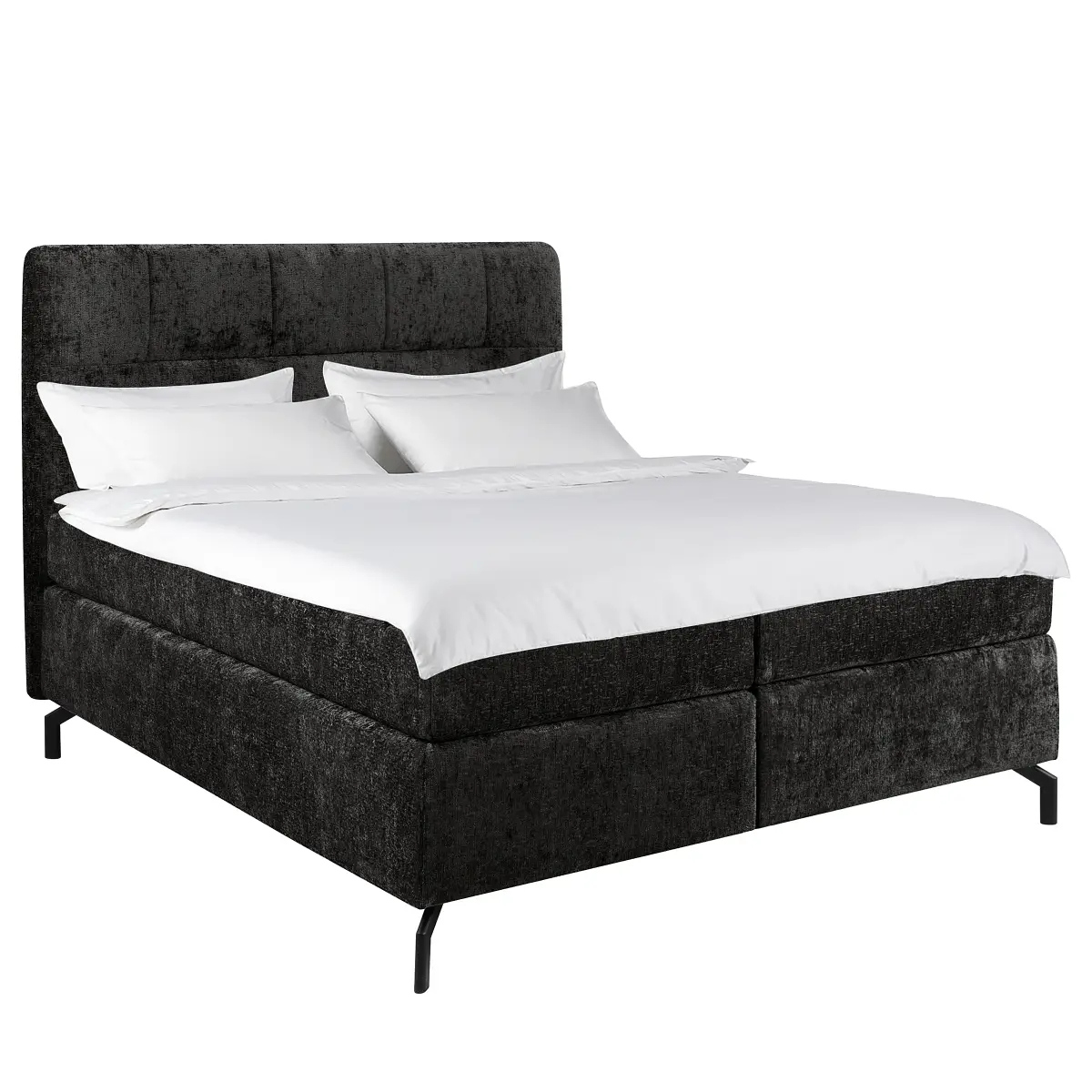 Loftscape Boxspringbett Plumas | Schwarz