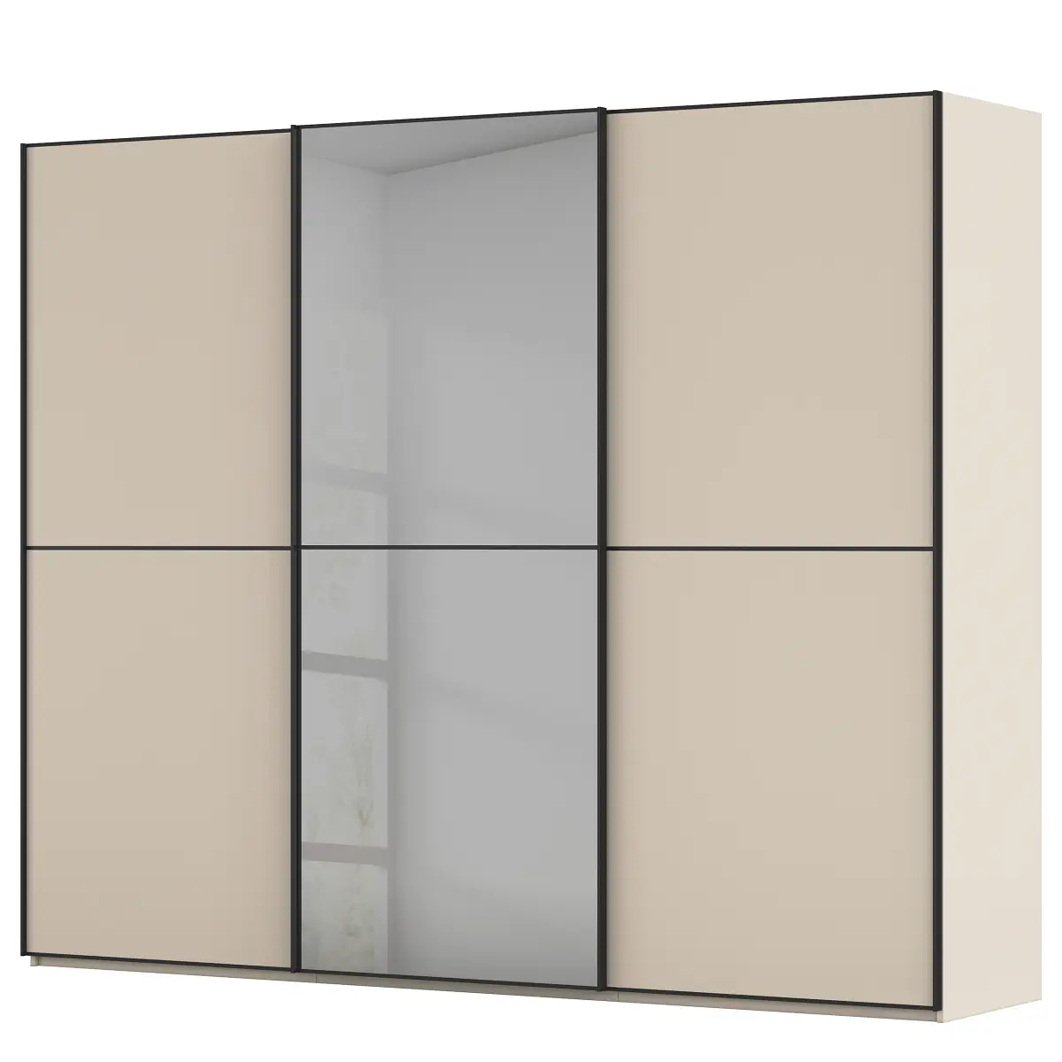 rauch Orange Schwebetürenschrank Lagaro 242cm Beige/Champagner | Beige