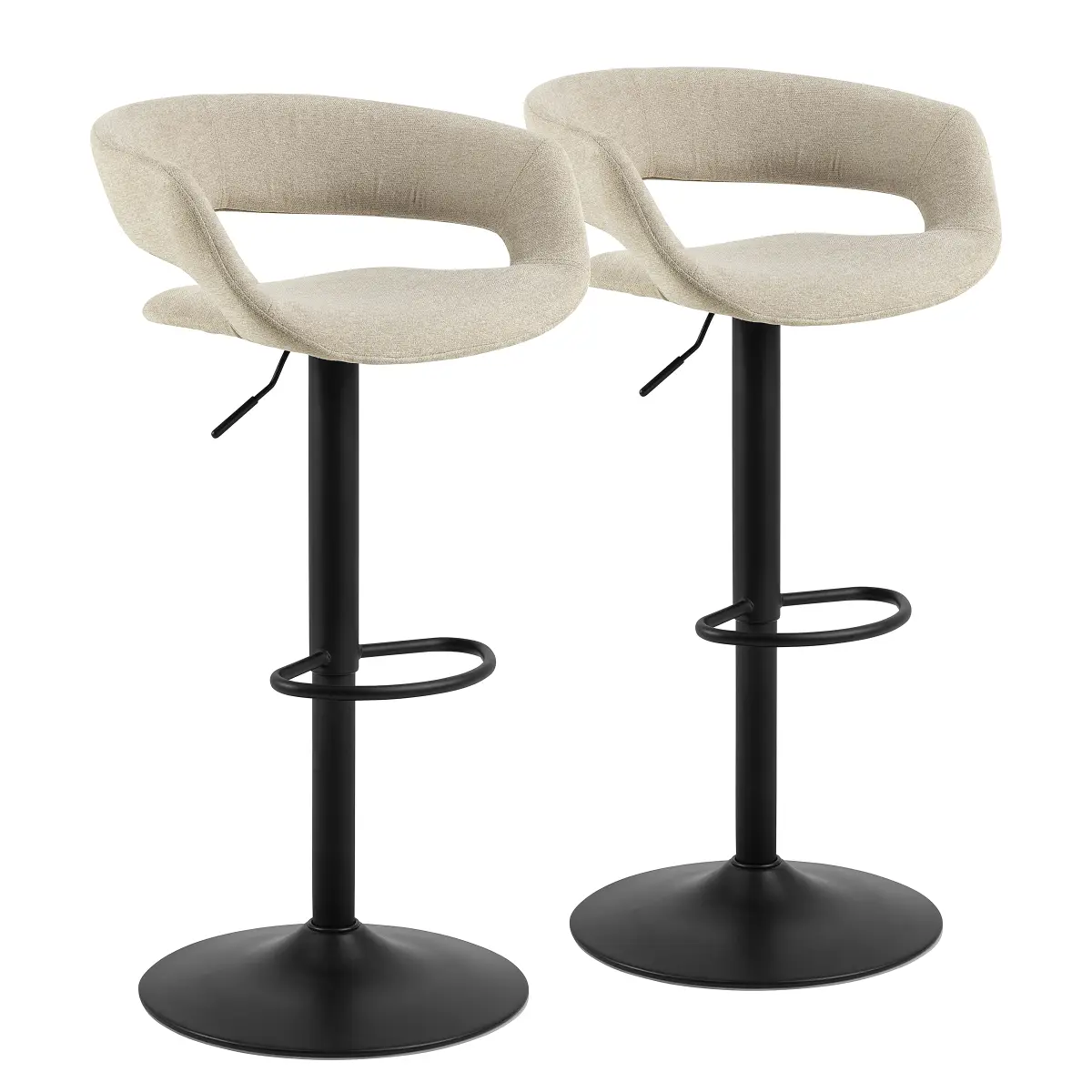 loftscape Barhocker Sumaika III (2er-Set) | Beige
