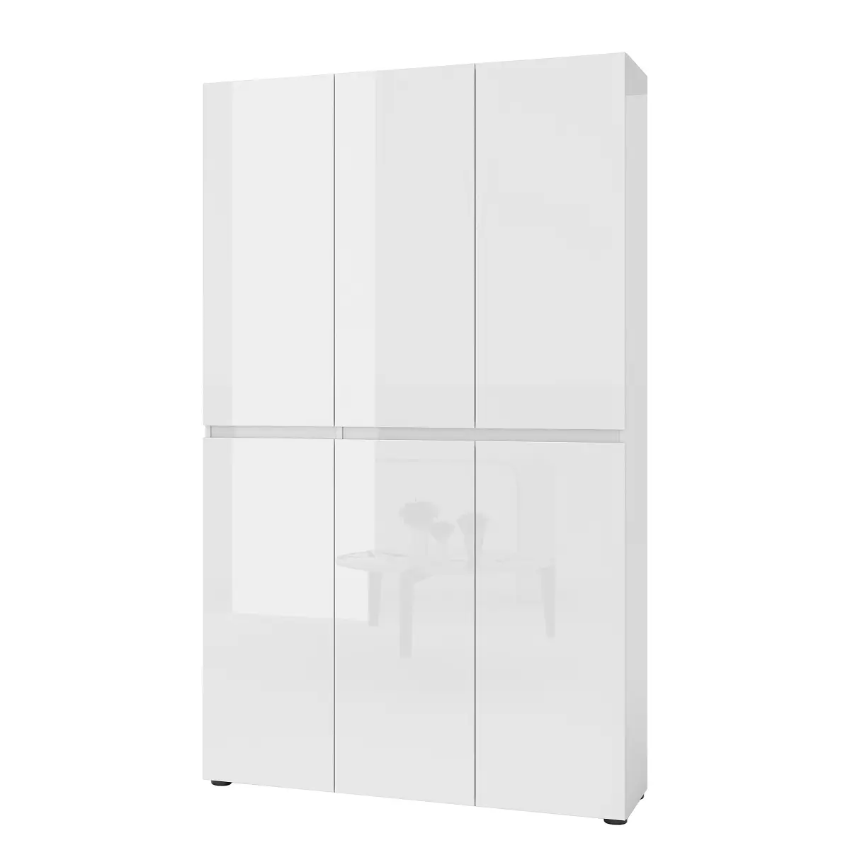 Schuhschrank 120cm Weiß | Weiß