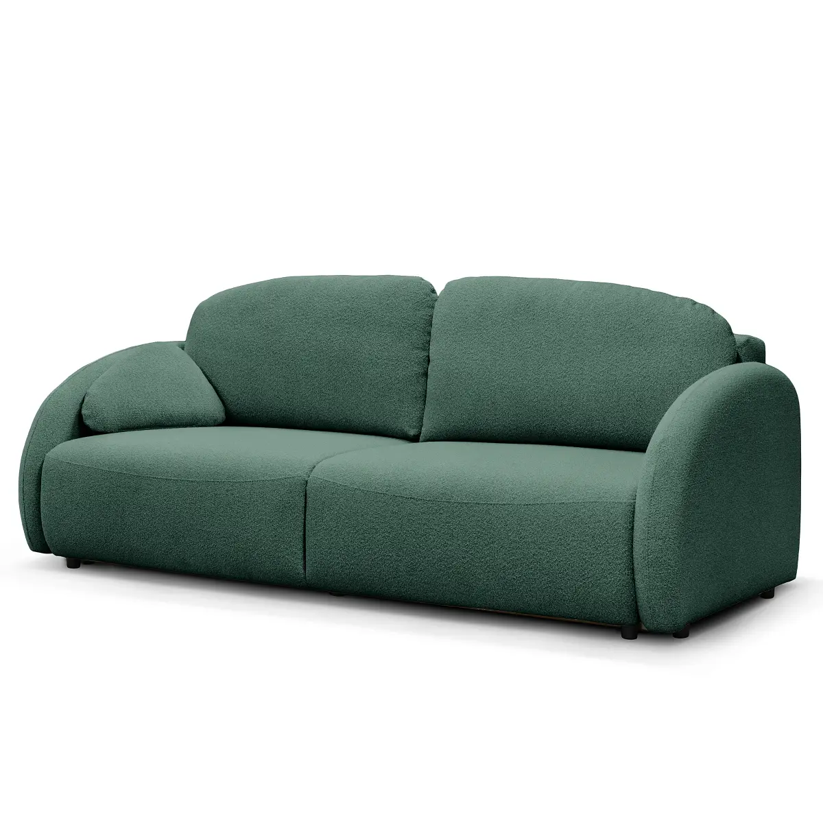 Schlafsofa mit Bettkasten Loira | Grün