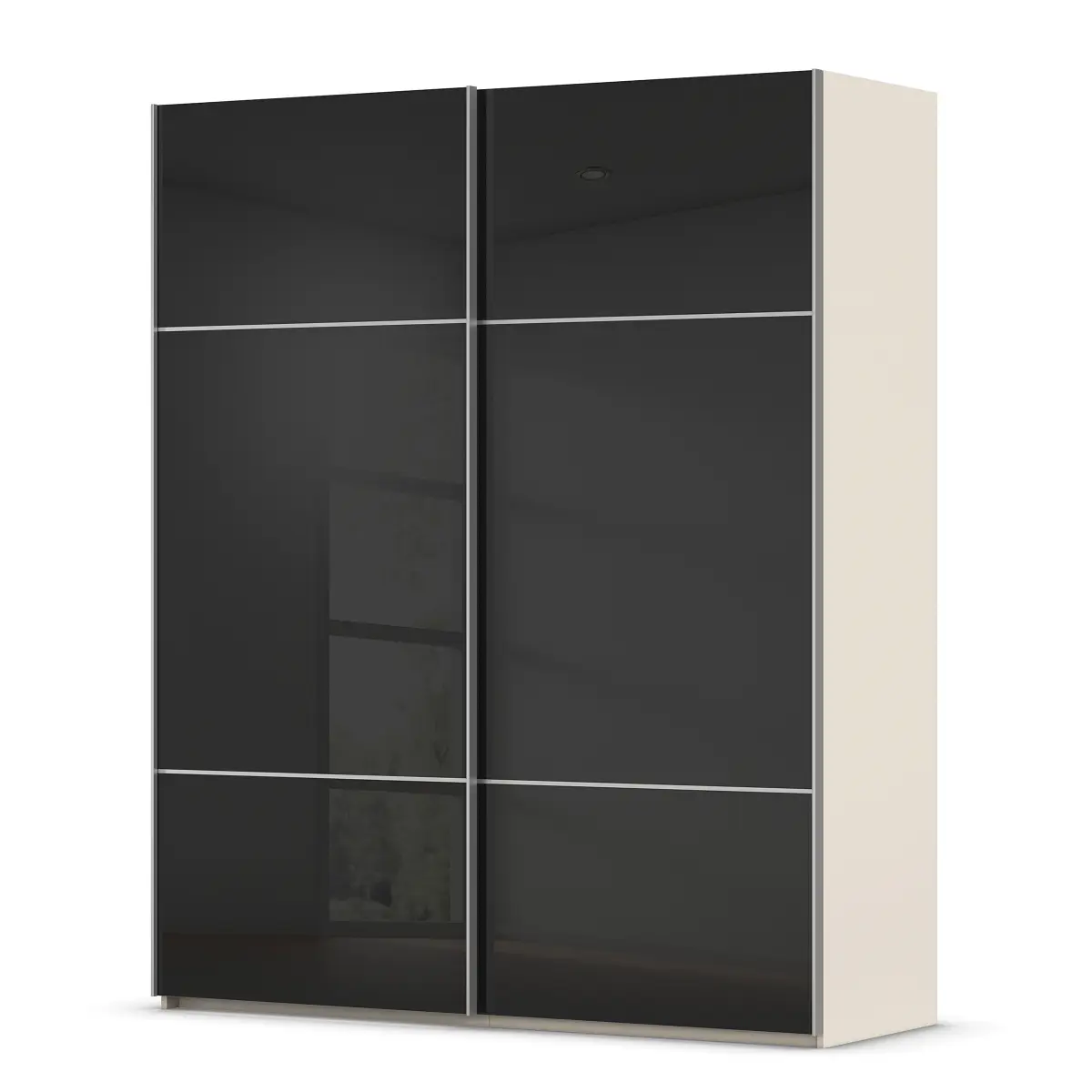 rauch Orange Schwebetürenschrank Covalo mit Glasfront 181cm