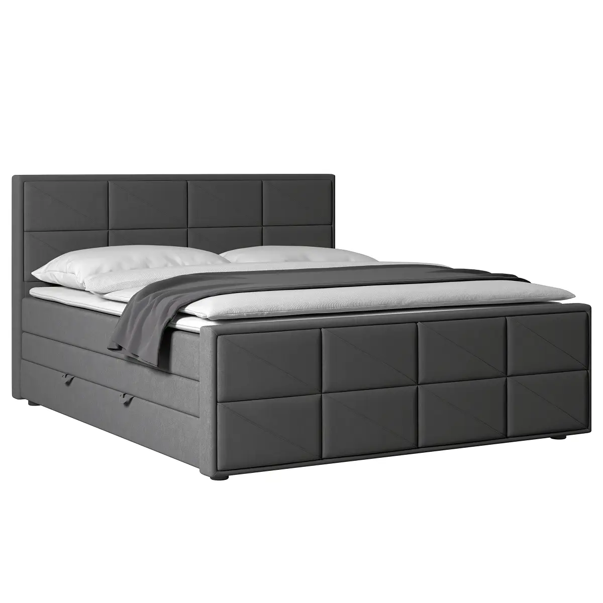 Boxspringbett Thendele | Grau
