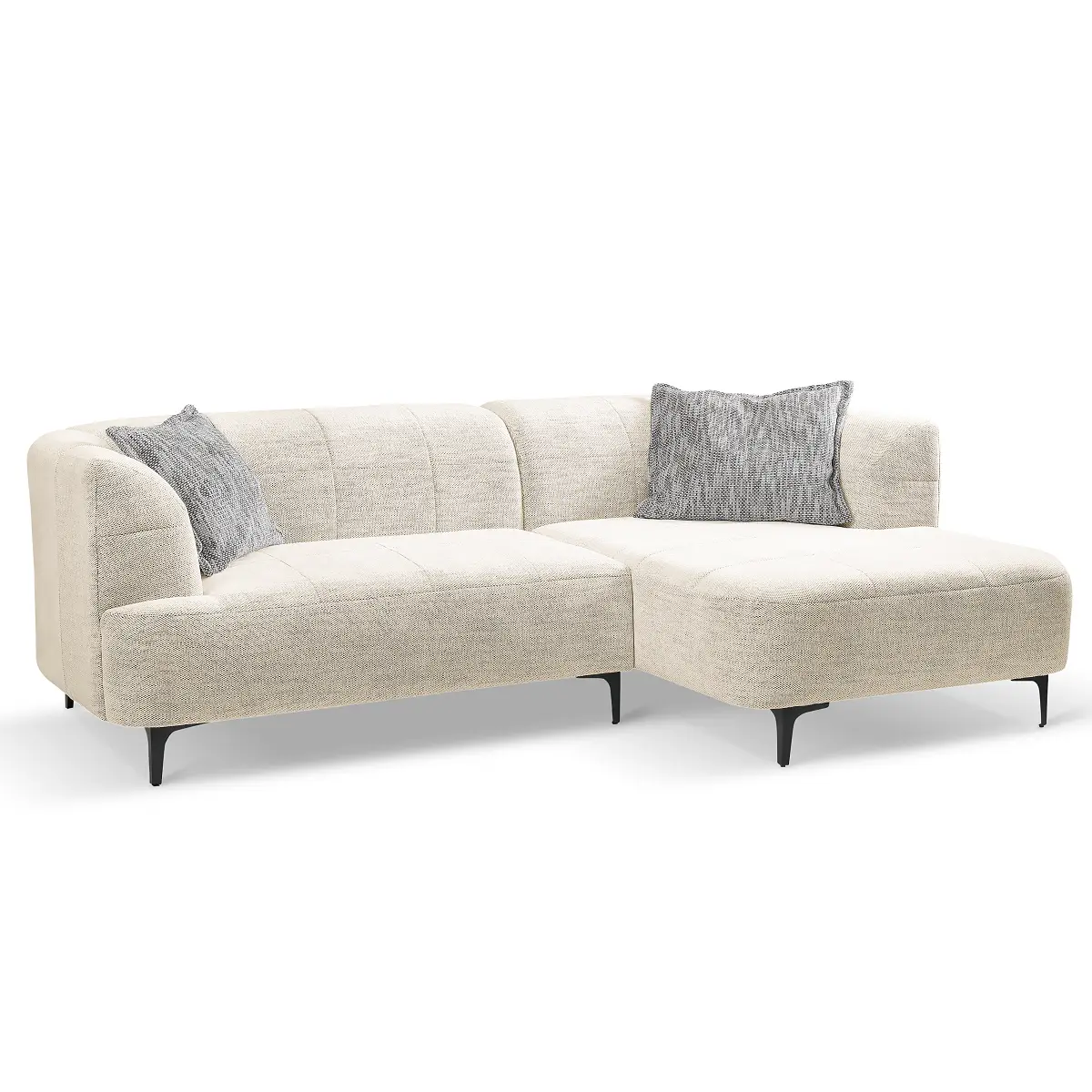 Fredriks Ecksofa mit Longchair Monja | Beige