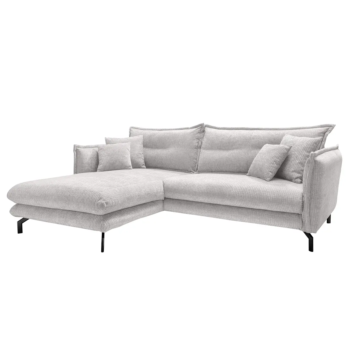Fredriks Ecksofa mit Longchair Eris | Weiß