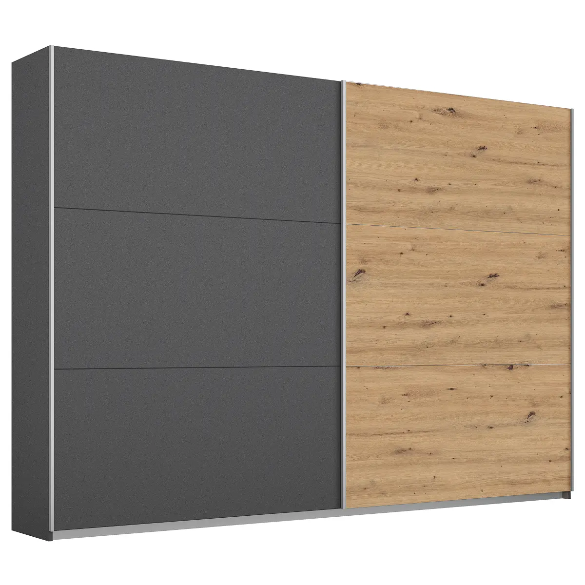 Schwebetürenschrank Aurelio | Grau