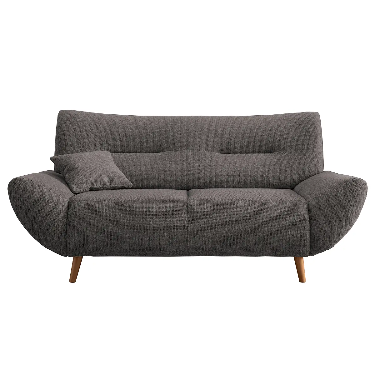 2-Sitzer Sofa Grau Webstoff Venka | Grau