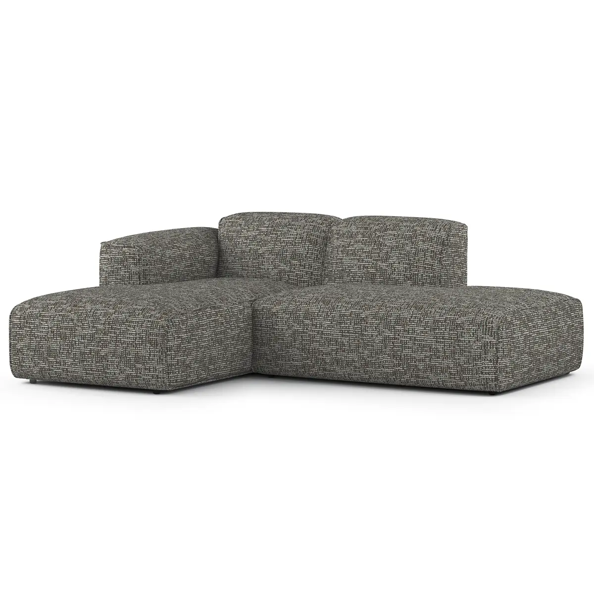 Studio Copenhagen HUDSON Ecksofa mit Chaiselongue | Grau
