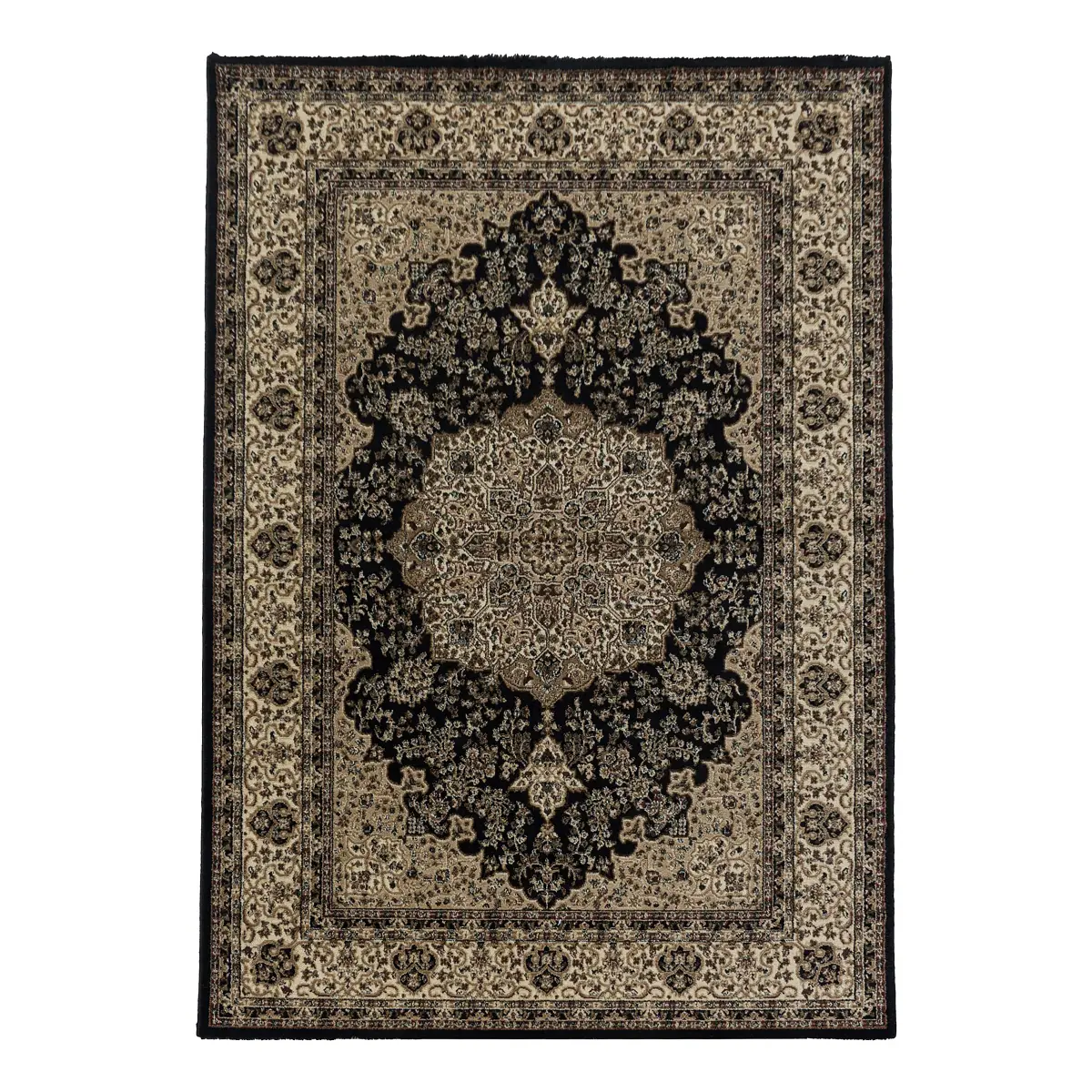 Ayyildiz Kurzflorteppich Kashmir 2608 | Schwarz