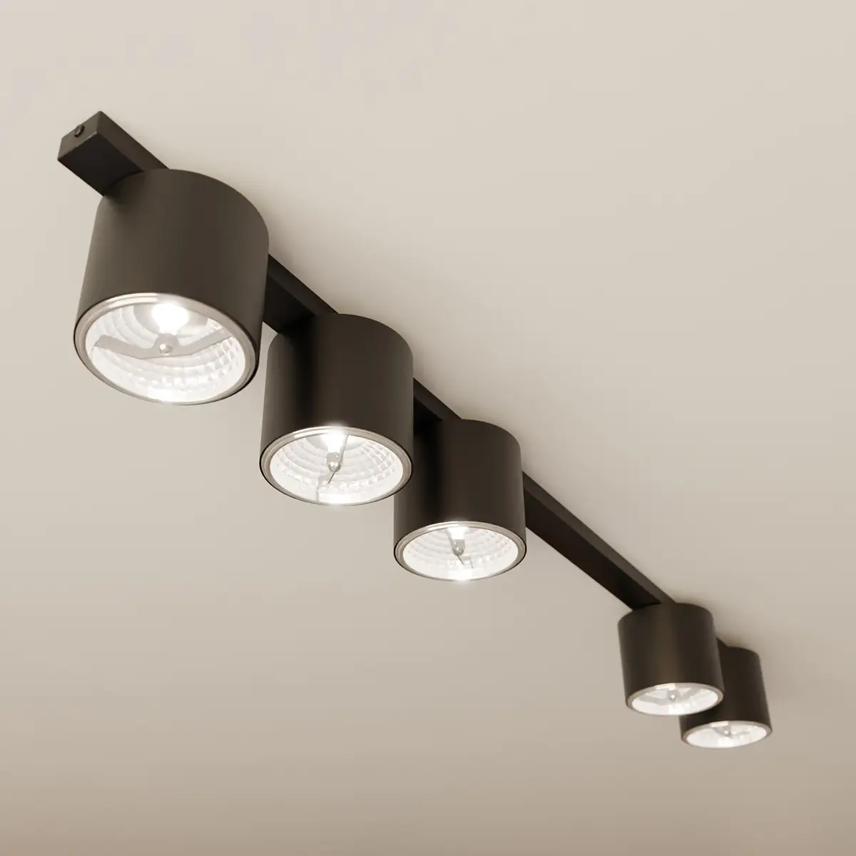 Emibig Lighting Deckenleuchte Nano | Schwarz