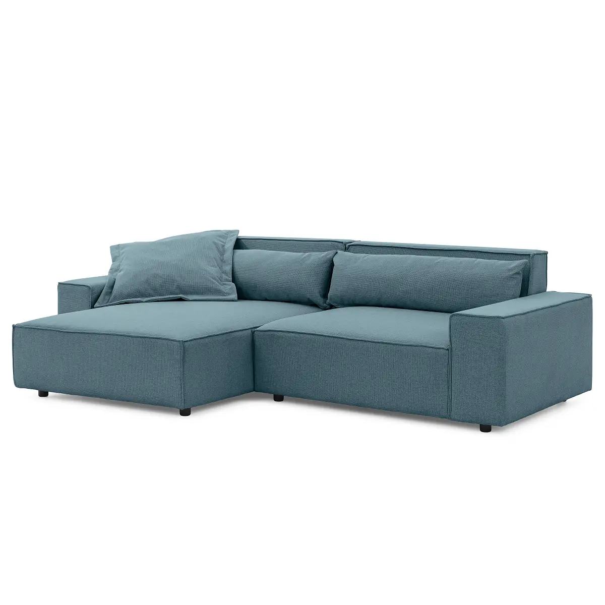Mørteens Ecksofa mit Longchair Barda | Blau