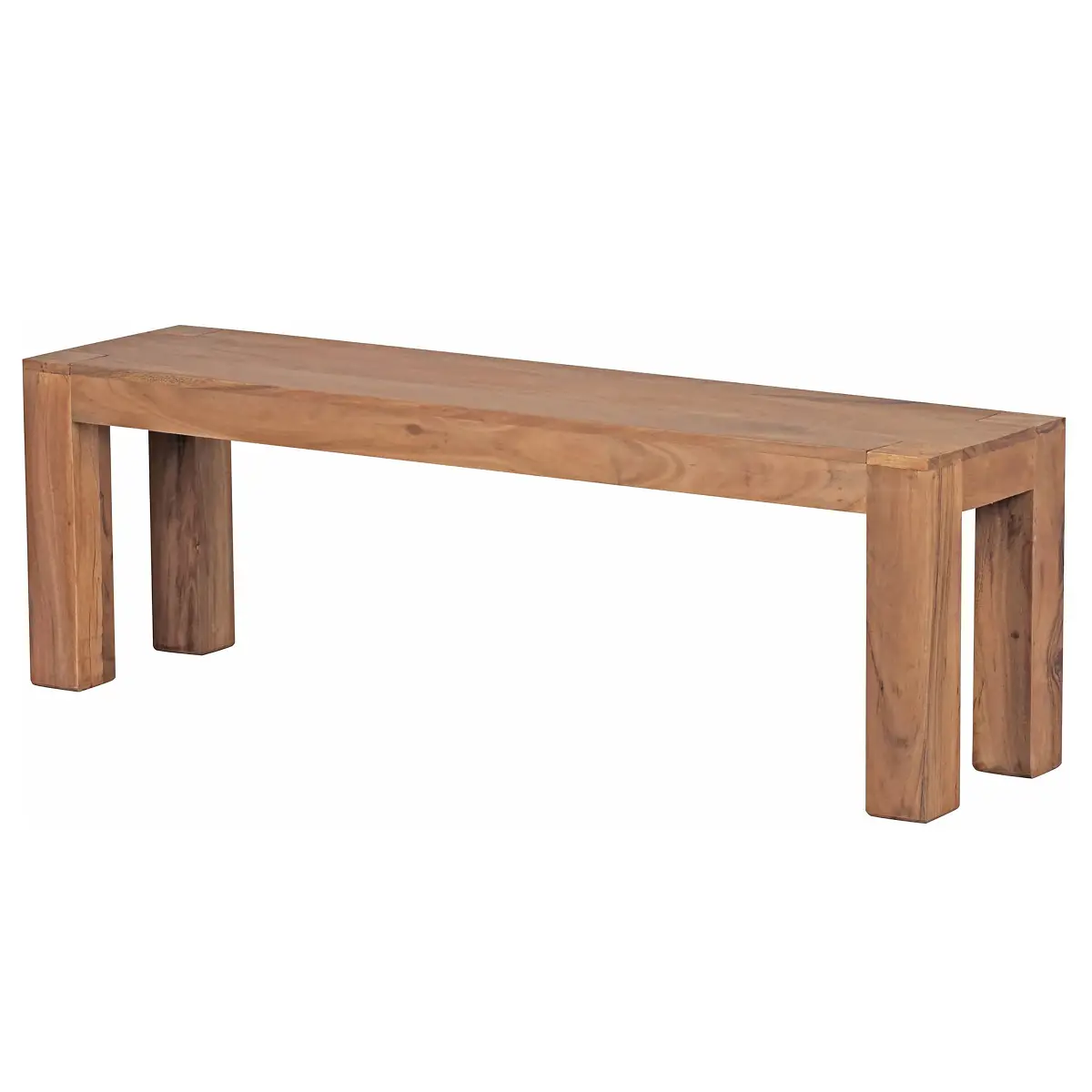 Massive Sitzbank Bozbay 140cm Braun/Akazie | Braun