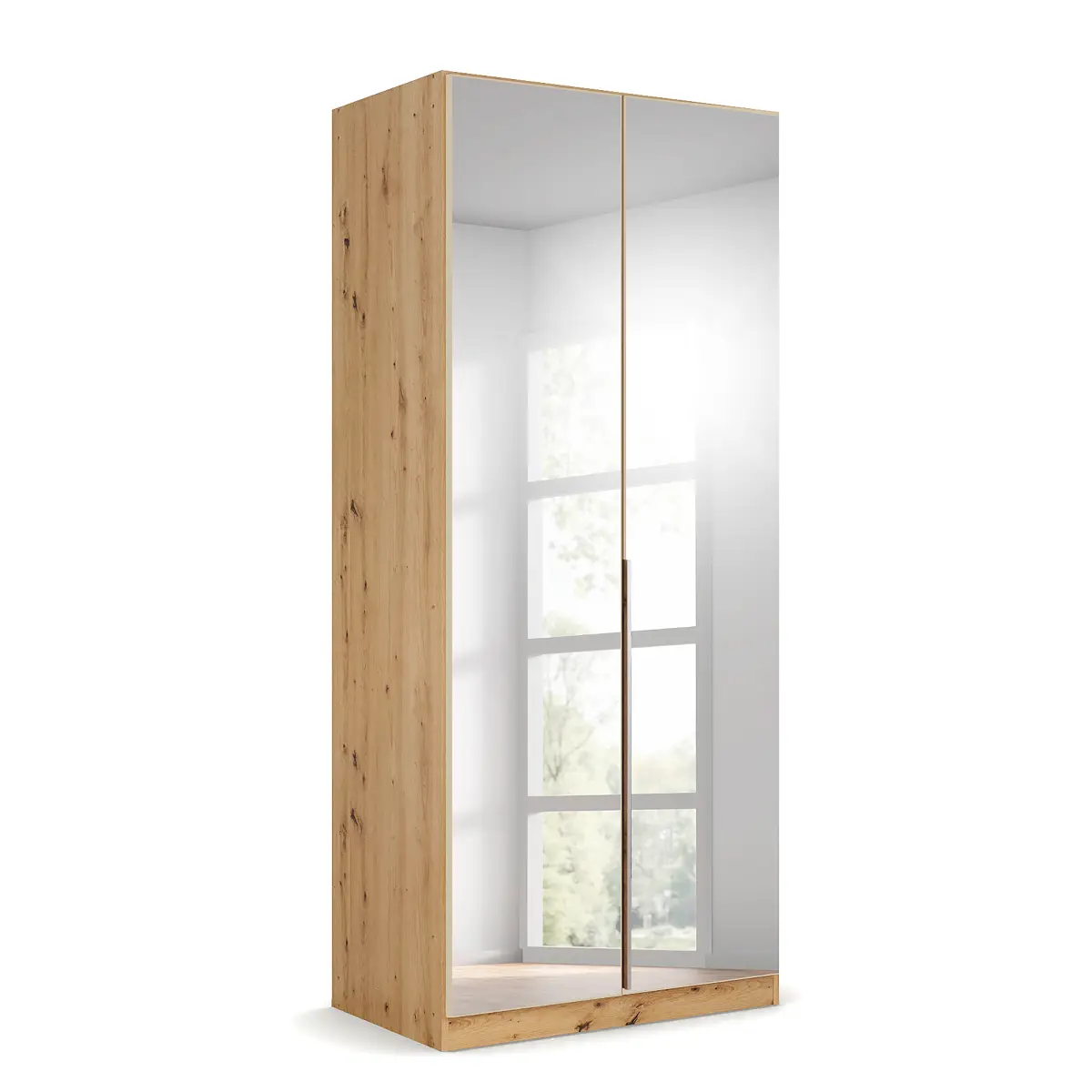 rauch Orange Drehtürenschrank Alabama 91 x 229cm | Holztöne