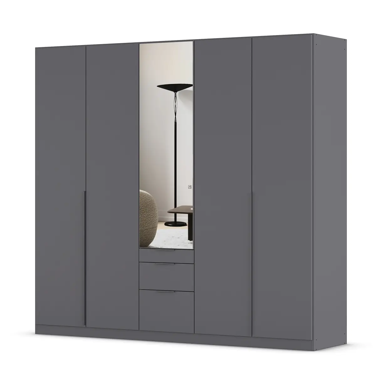 rauch Orange Drehtürenschrank Alabama | Grau
