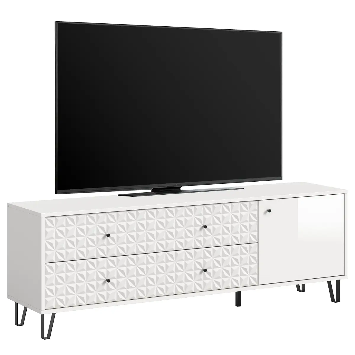 TV-Lowboard Prisma | Weiß