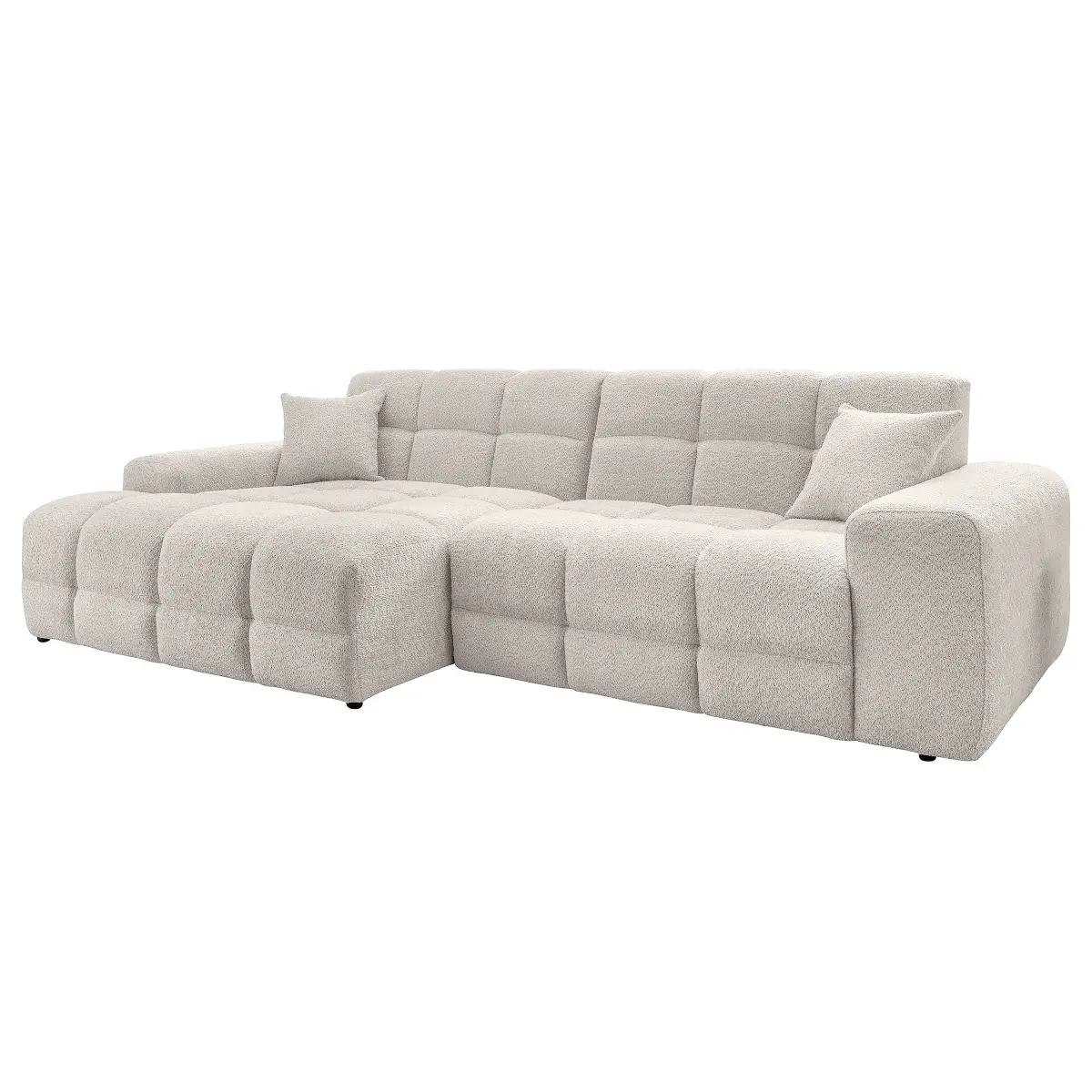 Ecksofa mit Longchair Zofie | Beige