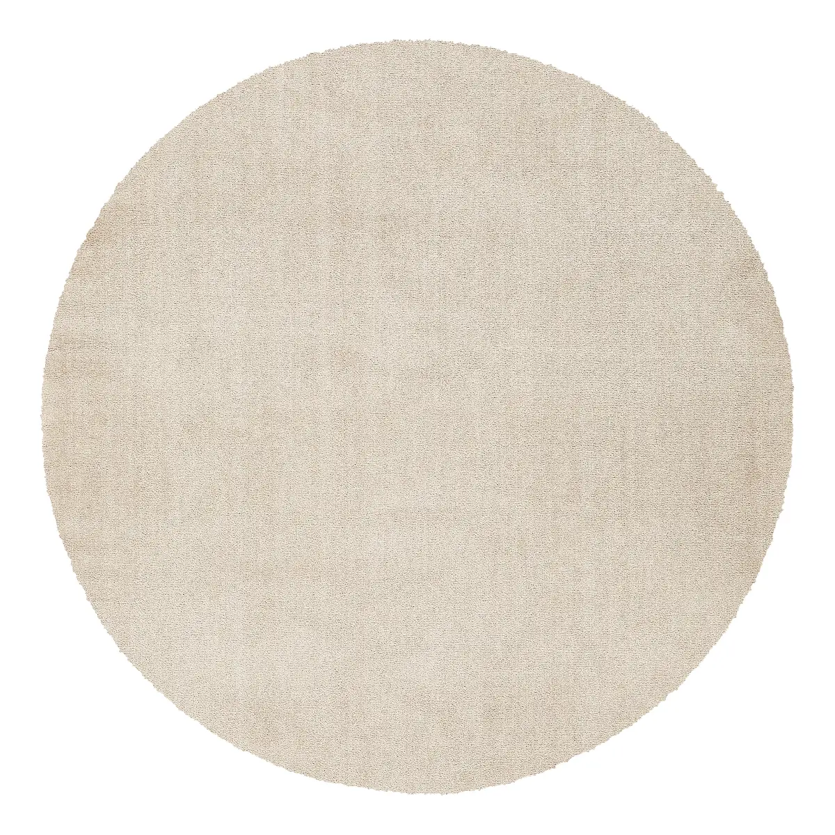 Kurzflorteppich Mirar rund Beige Ø 200cm Polyester | Beige