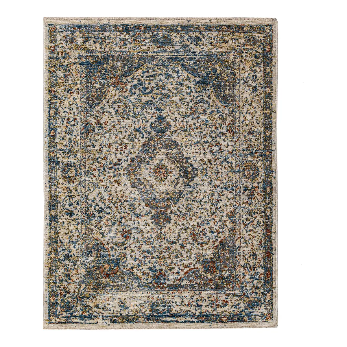Kurzflorteppich Sybil Vintage Multicolor 160 x 230cm Polyester