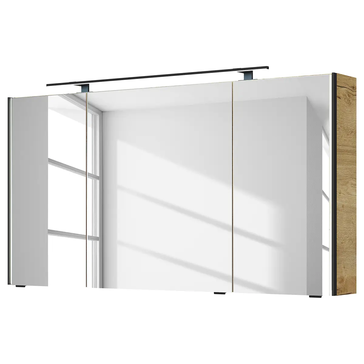 Beleuchteter Spiegelschrank 7045 | Holztöne