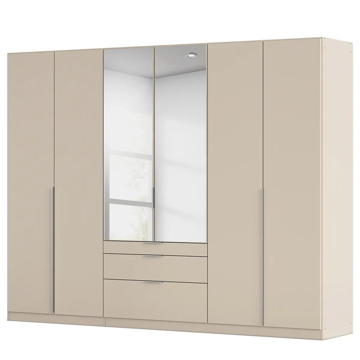 rauch Orange Kleiderschrank Alabama mit Spiegeltür | Beige