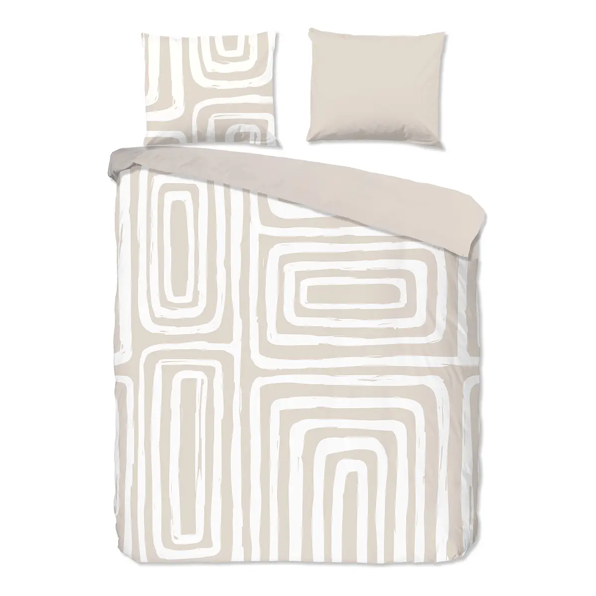 Good morning Renforcé-Bettwäsche 10143 | Beige