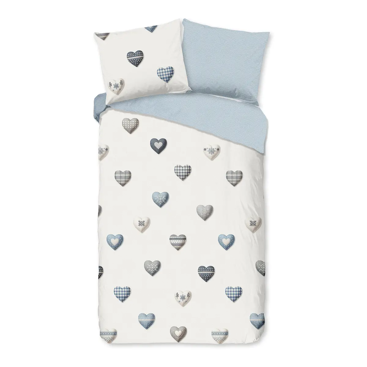 Good morning Renforcé-Bettwäsche 33372 | Blau
