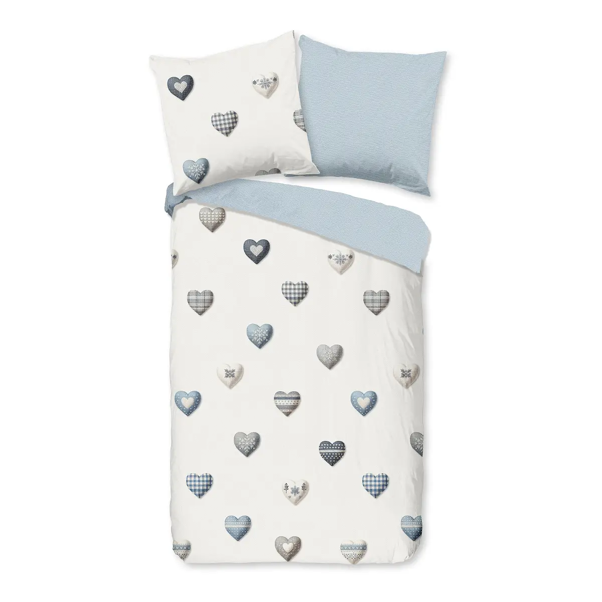 Good morning Renforcé-Bettwäsche 33372 | Blau