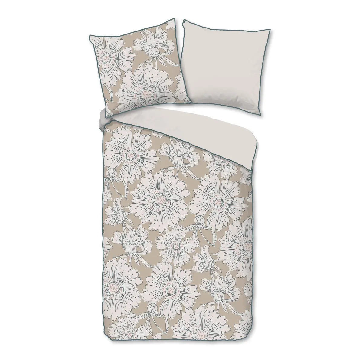 Descanso Satin-Bettwäsche Ancona | Beige
