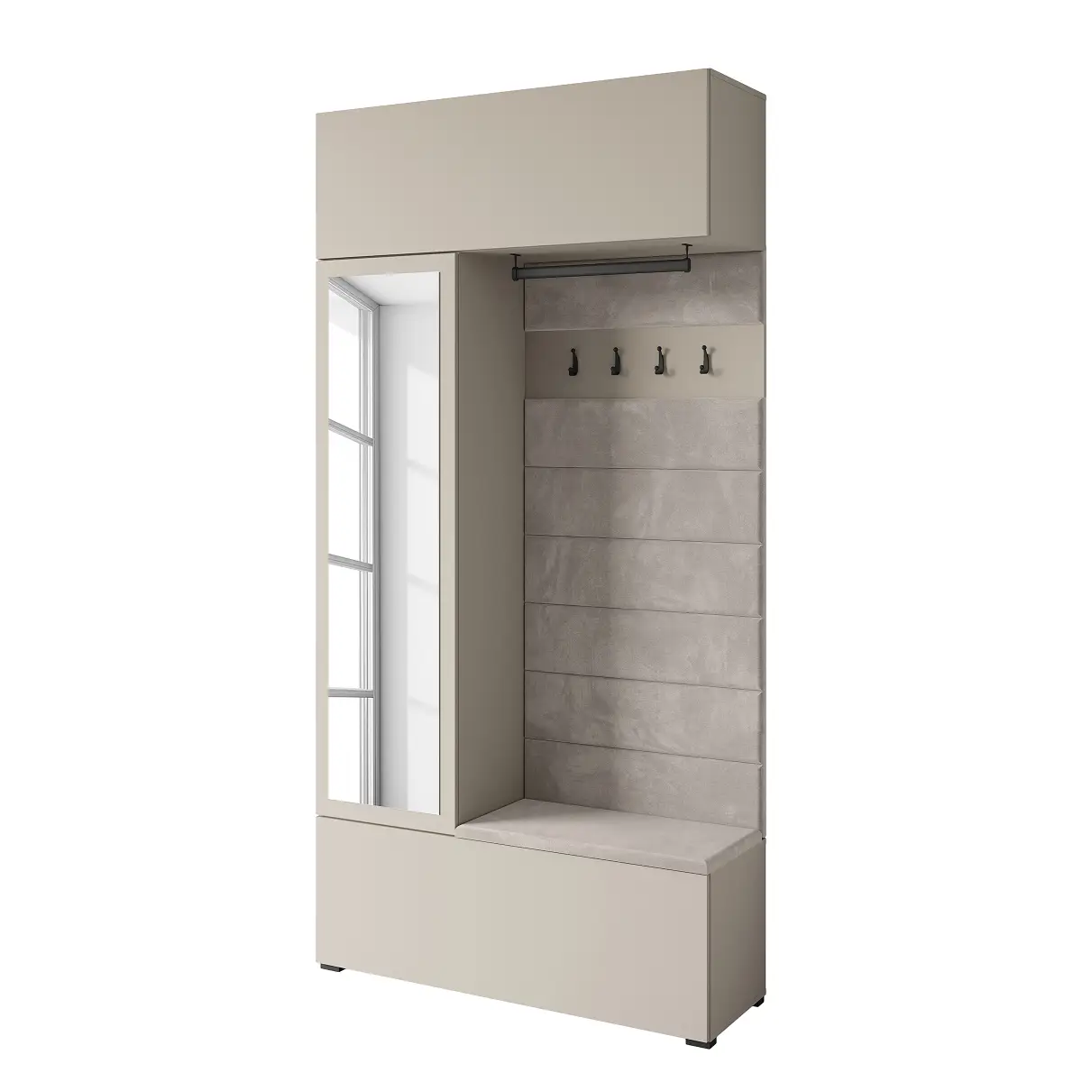 loftscape Kompaktgarderobe Mansard | Beige
