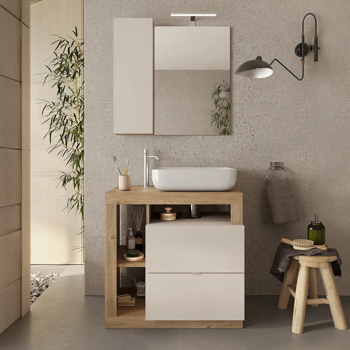 home24 Badset Hamburg | Beige