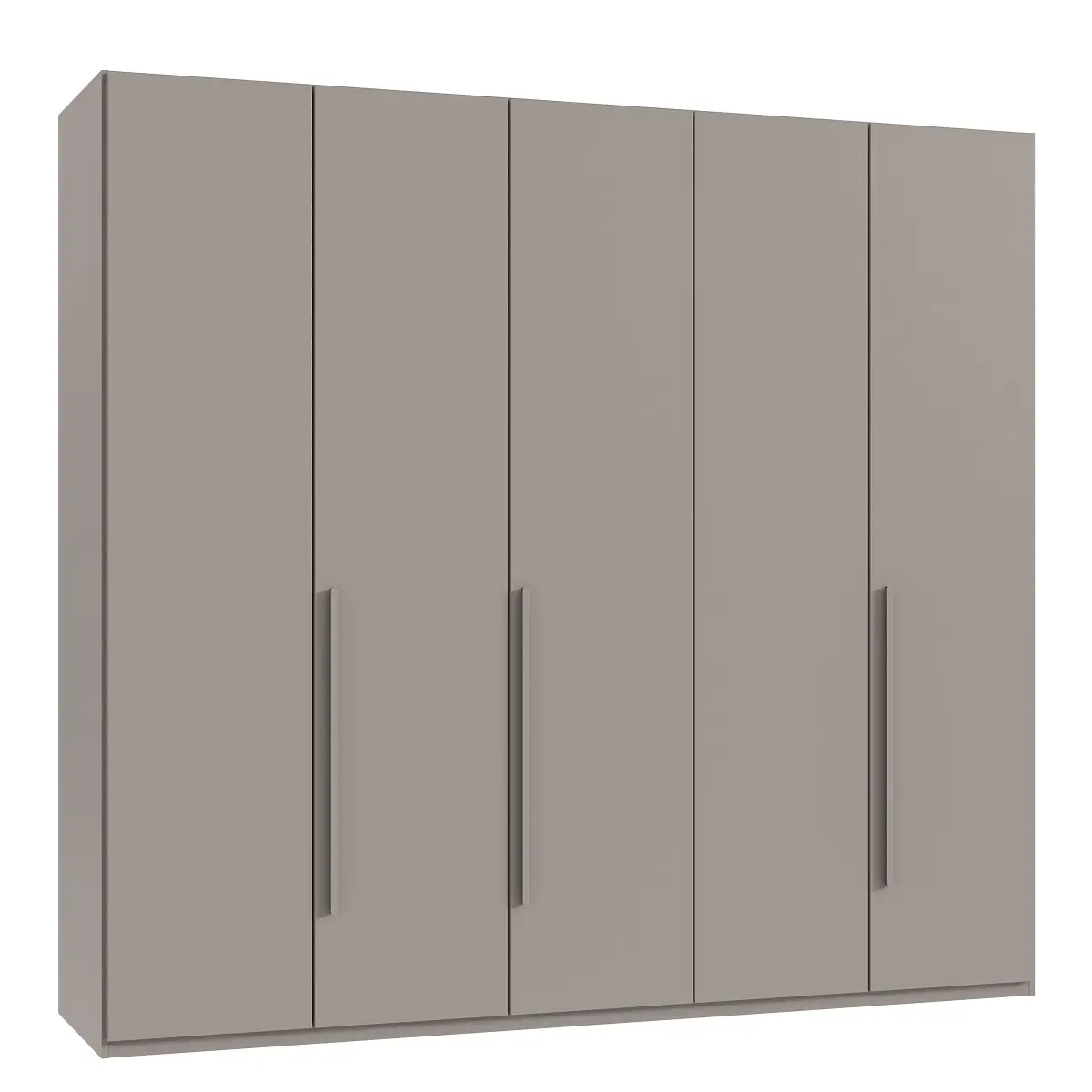 Drehtürenschrank London 225cm Braun/Grau/Saharagrau Basic Grau | Braun