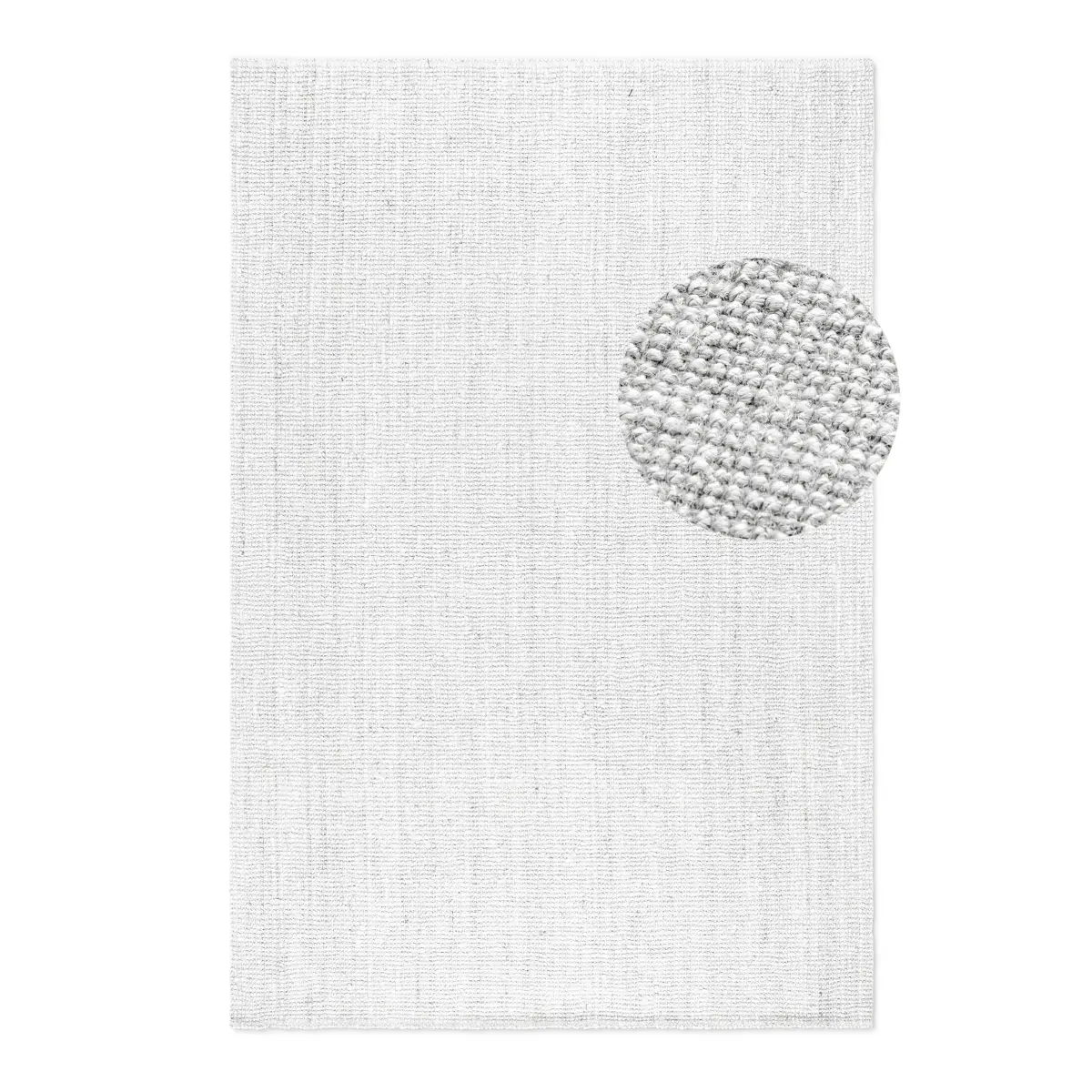 Juteteppich Jaipur Weiß 60 x 90cm | Beige