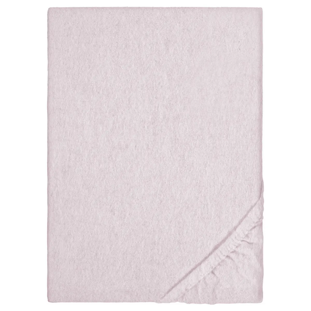 Biberna Flanell-Bettlaken Melange Uni 140 x 200cm Rot/Hellrosa | Rot