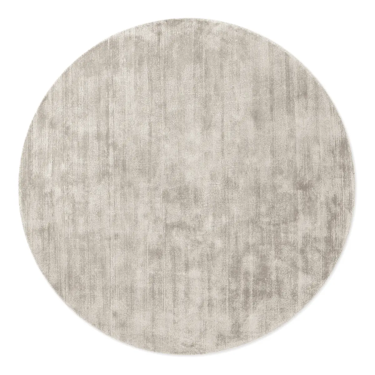 Vikosa Viskoseteppich Jane rund Grau/Silbergrau Ø 120cm | Grau