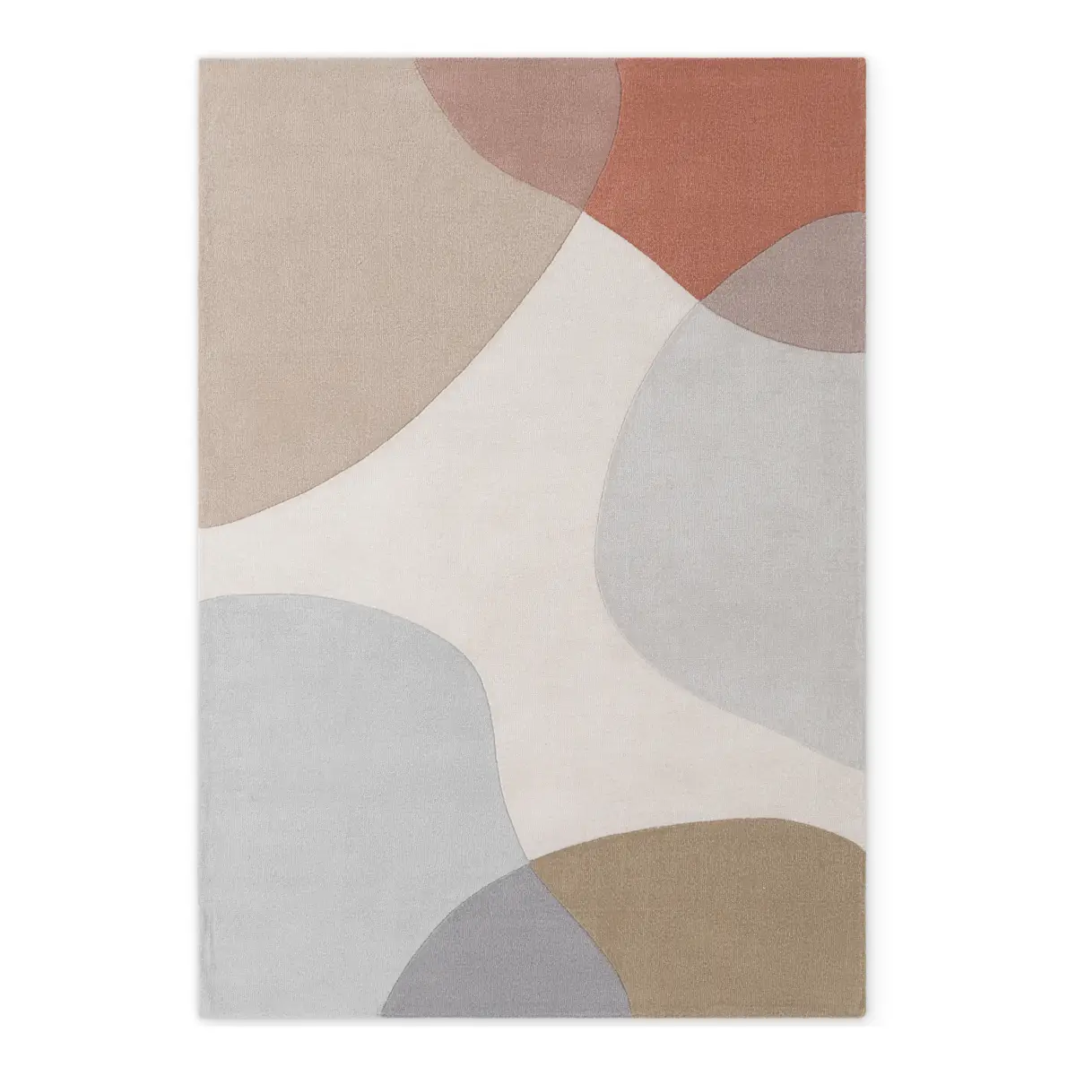 Wollteppich Clarissa Blau/Beige 200 x 300cm | Mehrfarbig