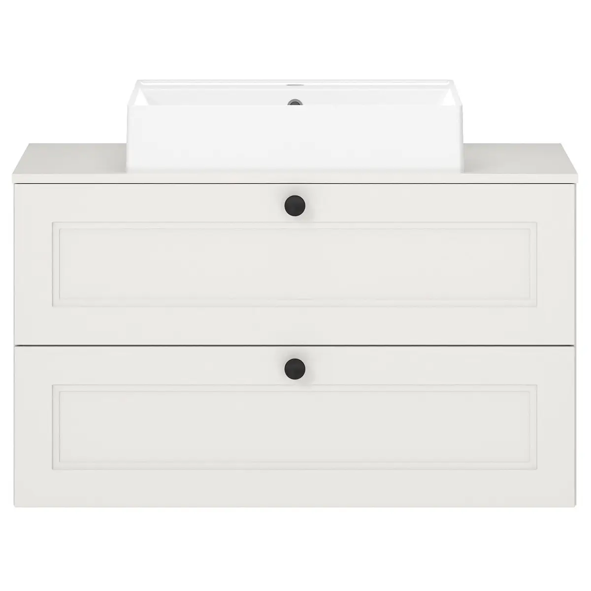 Waschtisch Cascada Typ B 100cm Weiß/Weiß | Weiß