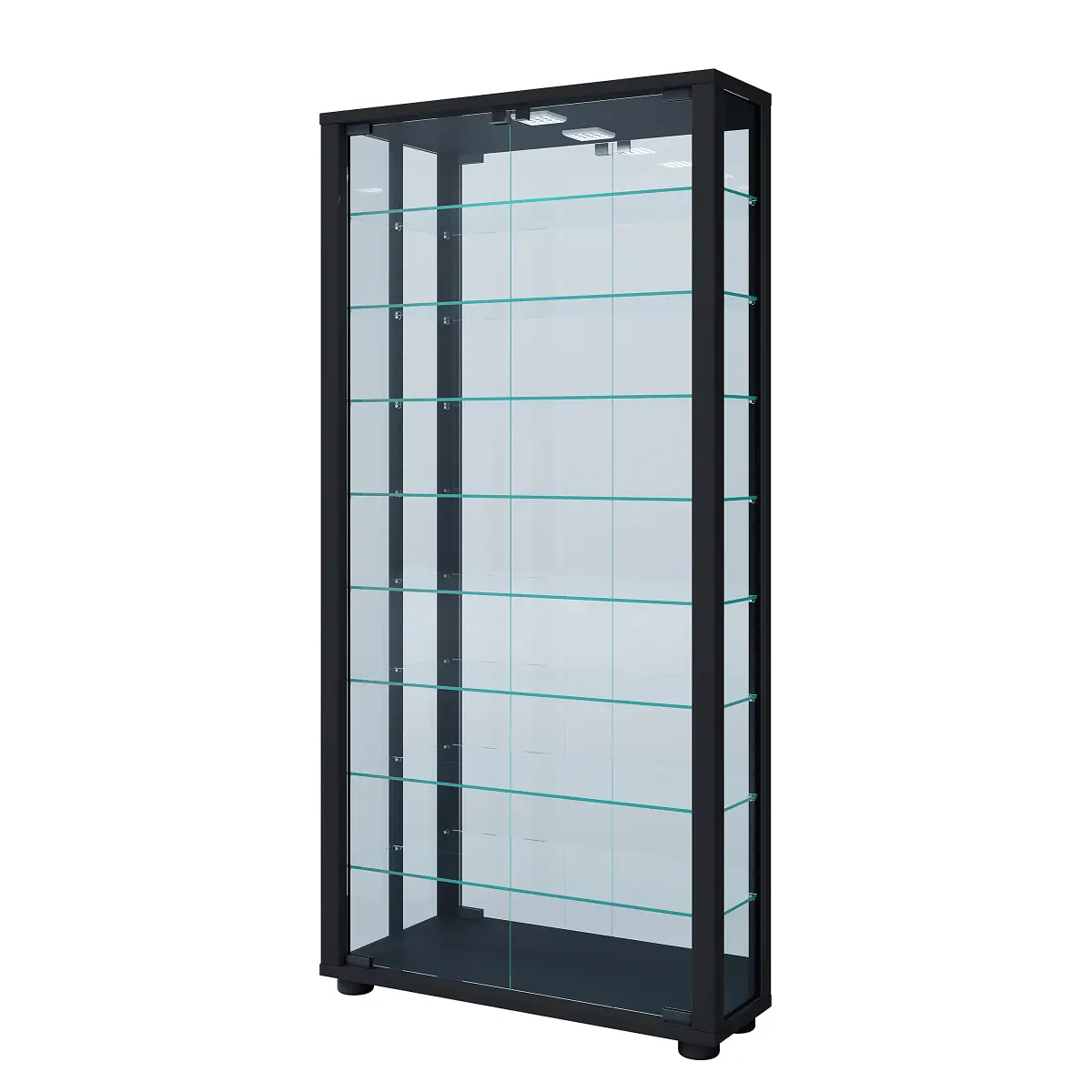 Vitrinenschrank Lumo Maxi | Schwarz
