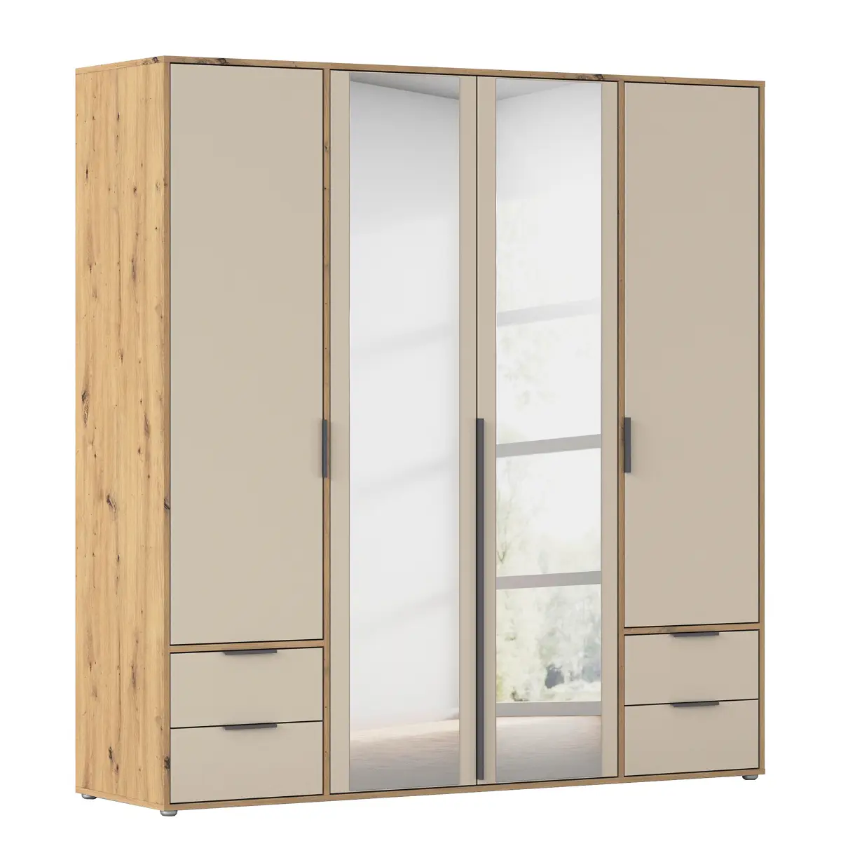 rauch Blue Nagata Kleiderschrank 187cm | Holztöne