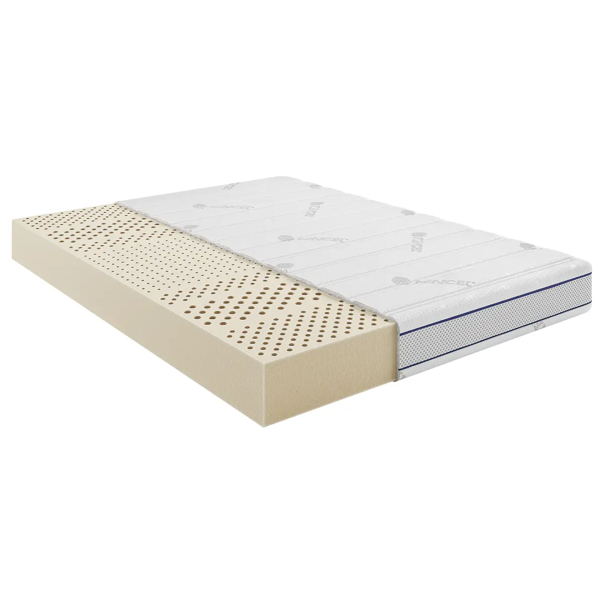 loftscape 7-Zonen Latexmatratze 160 x 200cm | Mehrfarbig