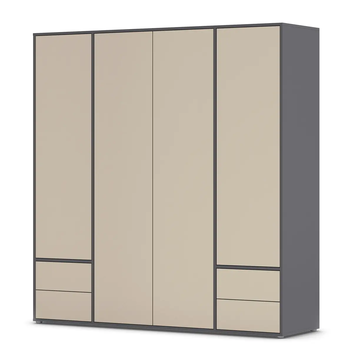 rauch Blue Drehtürenschrank Nabila 187cm | Grau