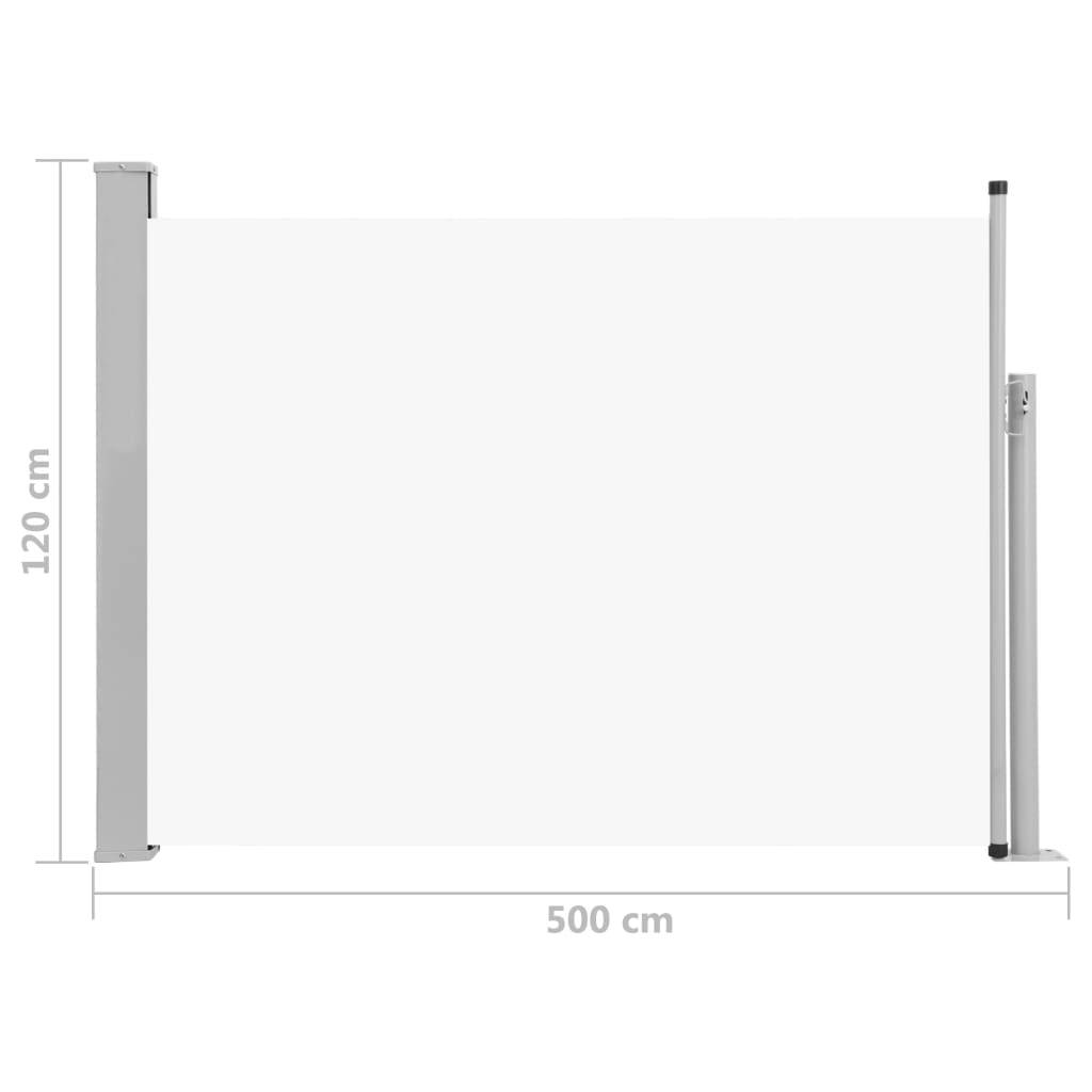 Ausziehbare Seitenmarkise Grau – 736 X 183 Cm, Wasserdicht & UV-sicher Als Sichtschutz Für Balkon